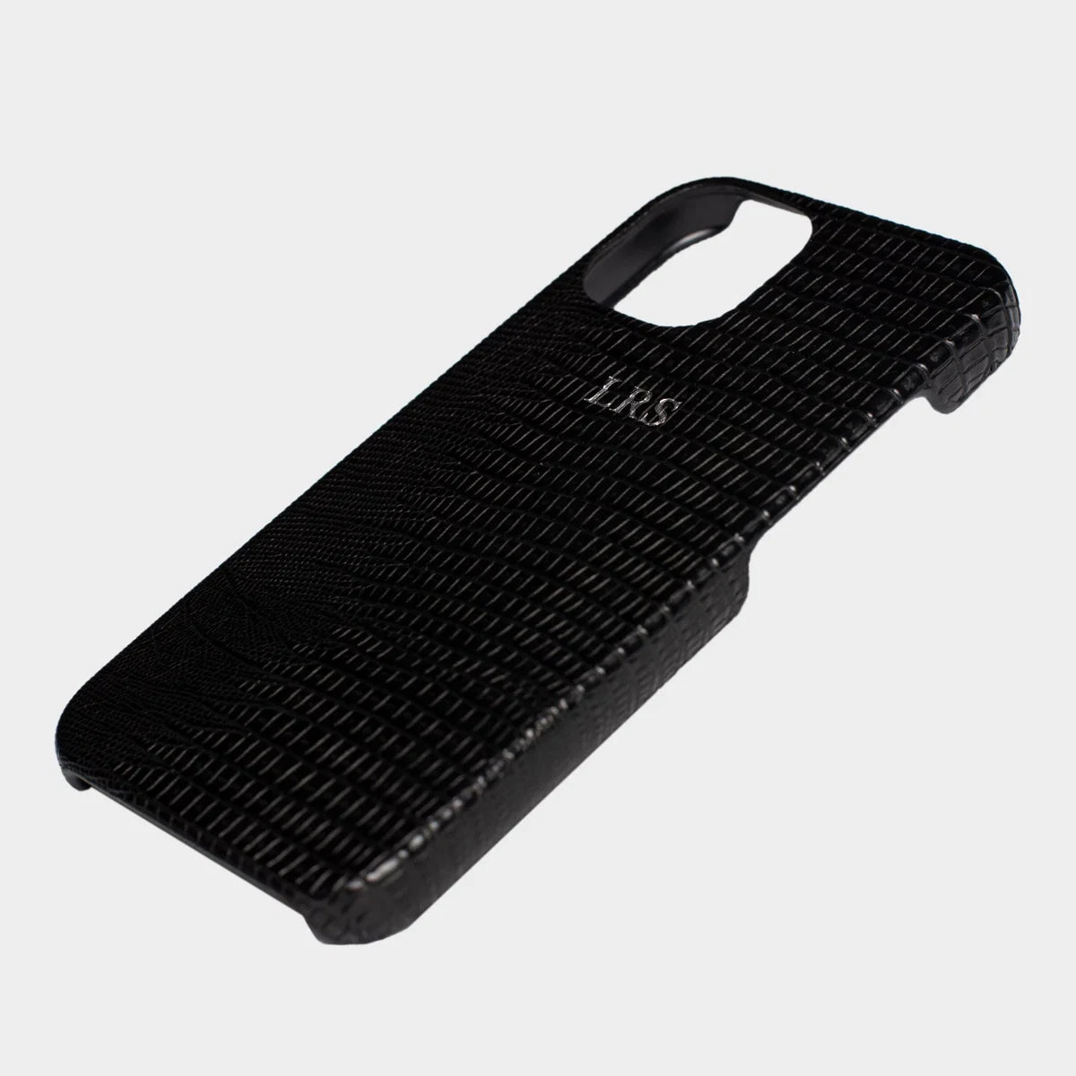 BLACK LIZARD TEXTURE PERSONALIZED SNAP CASE